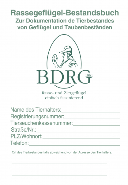 Bestandsbuch Geflügel